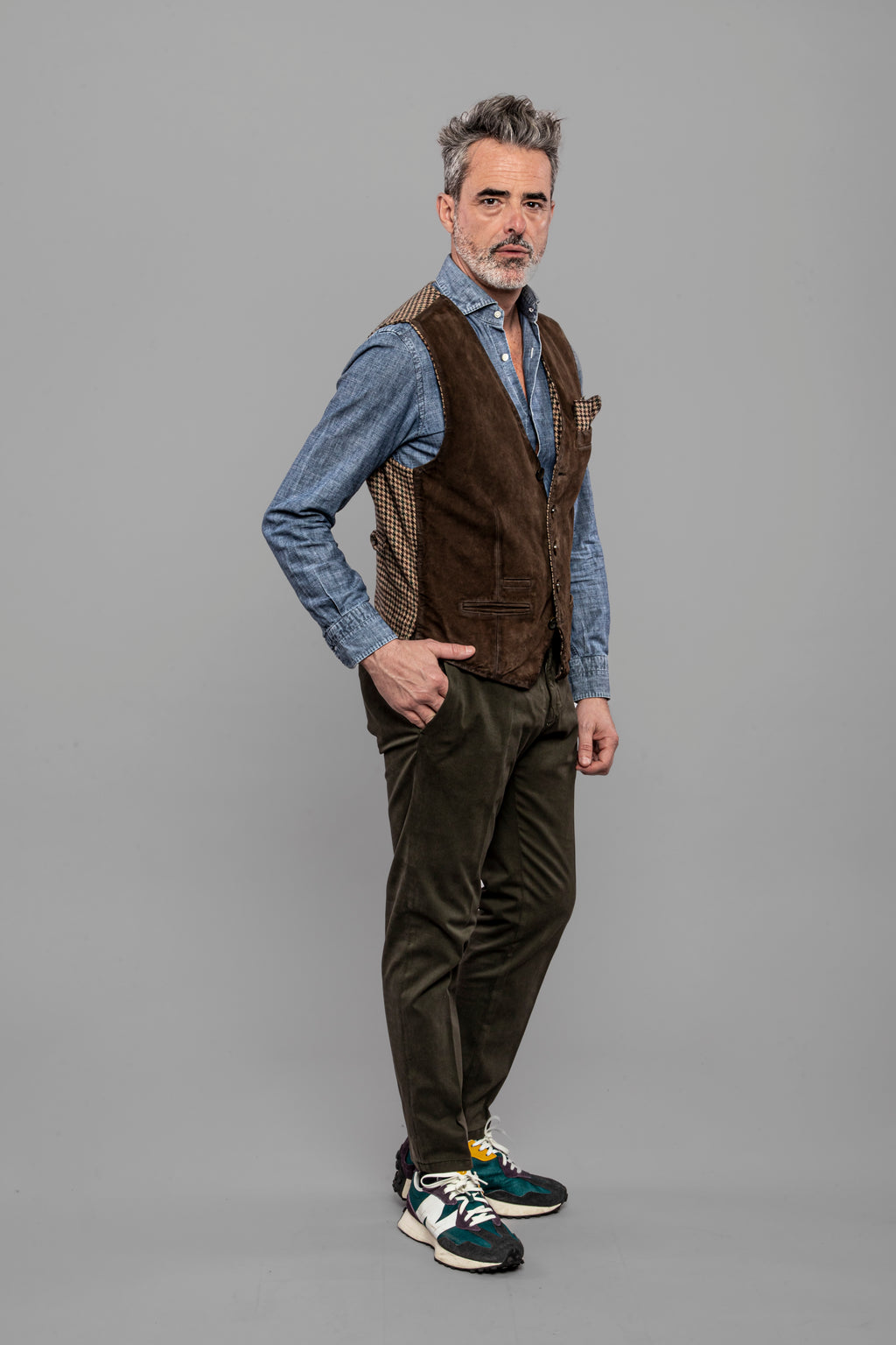 THE JACK GILET SCAMOSCIATO "LORRY"