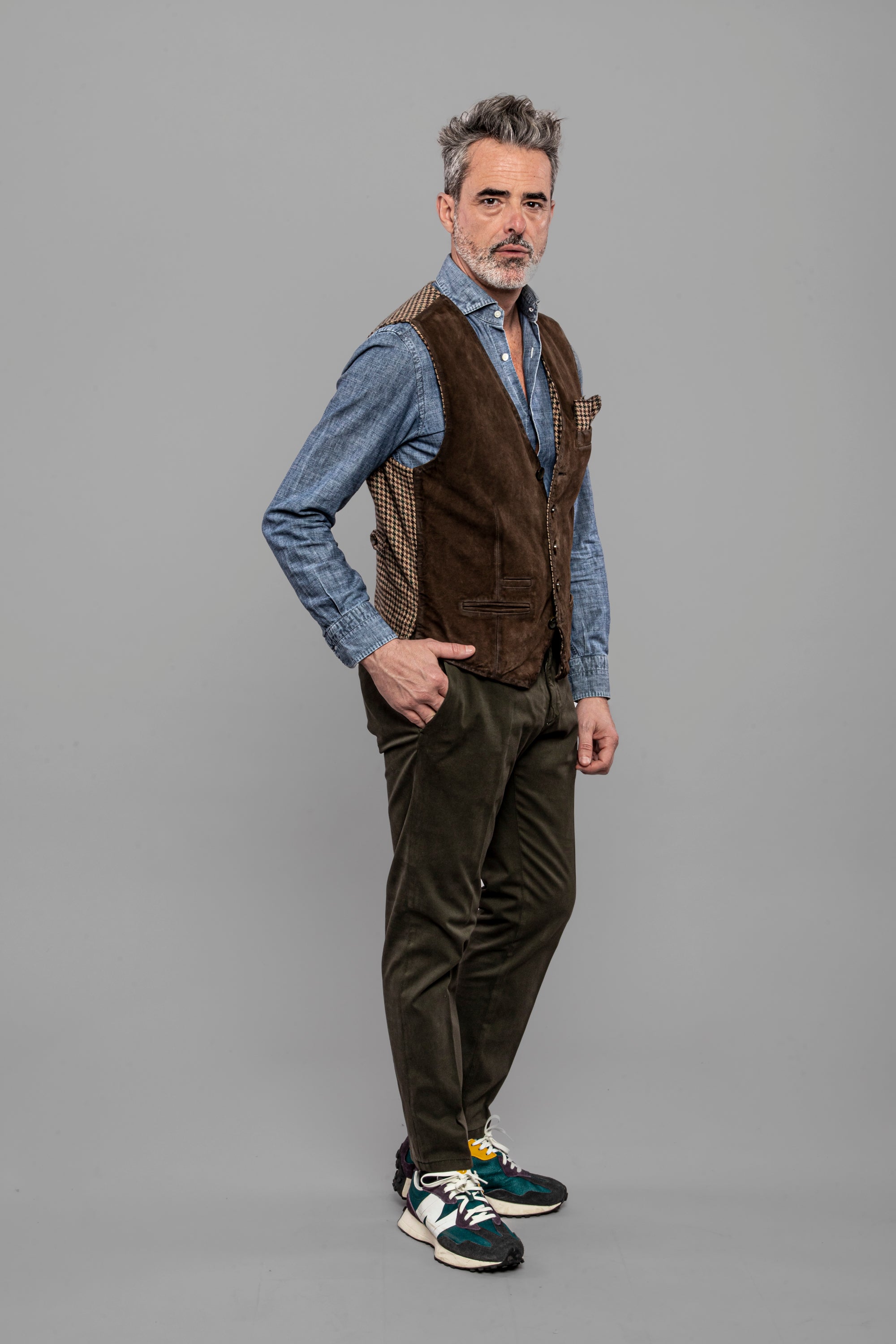 THE JACK GILET SCAMOSCIATO "LORRY"