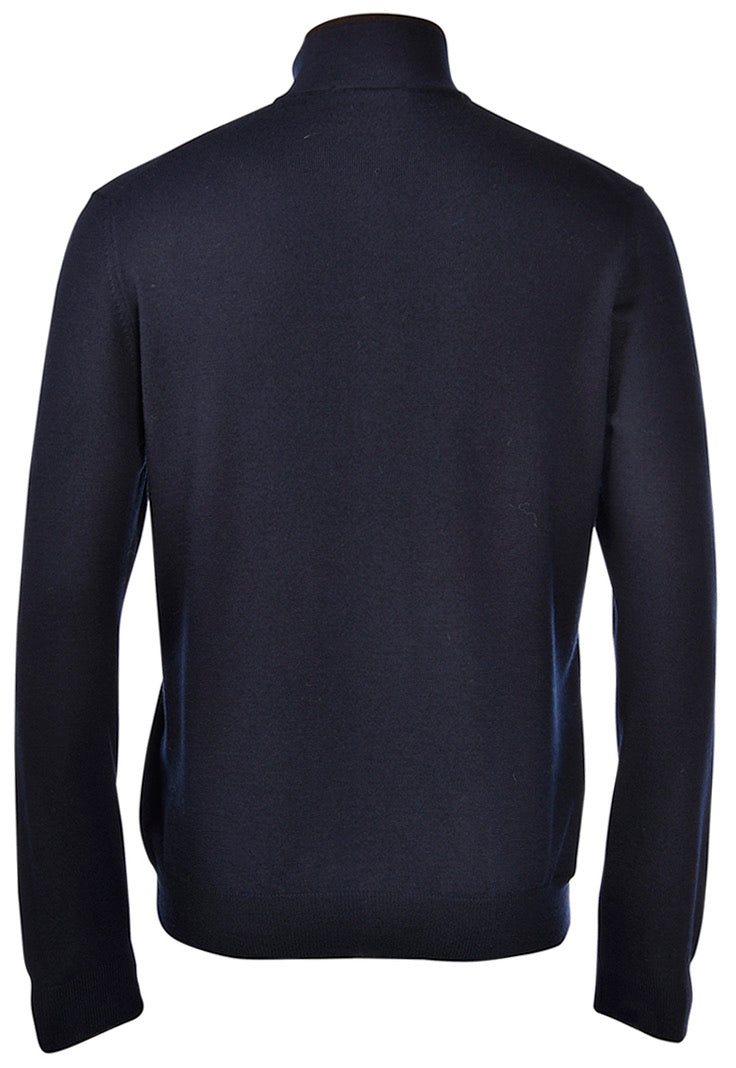 GRANSASSO CARDIGAN ZIP E BOTTONI PROFILATO