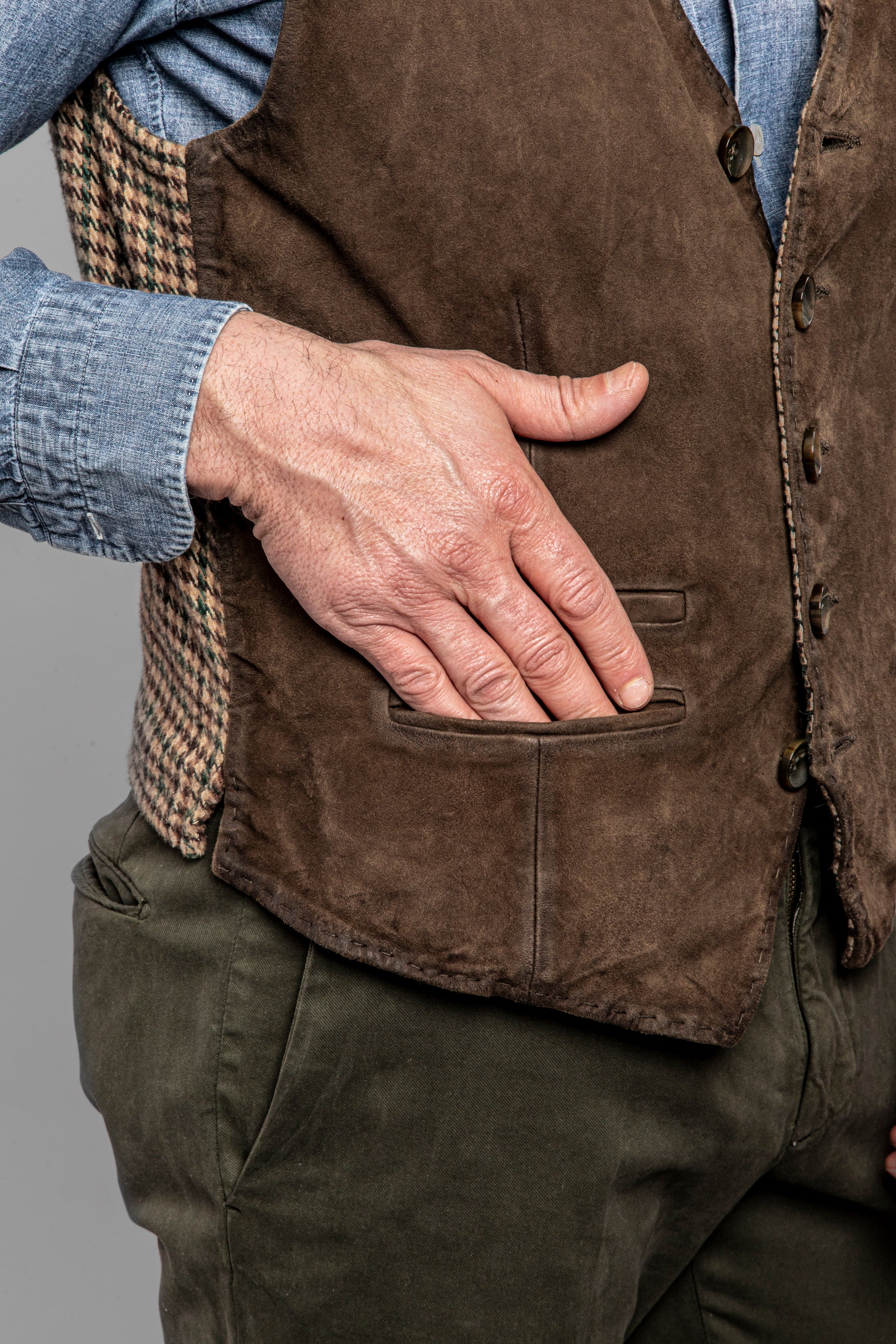 THE JACK GILET SCAMOSCIATO "LORRY"