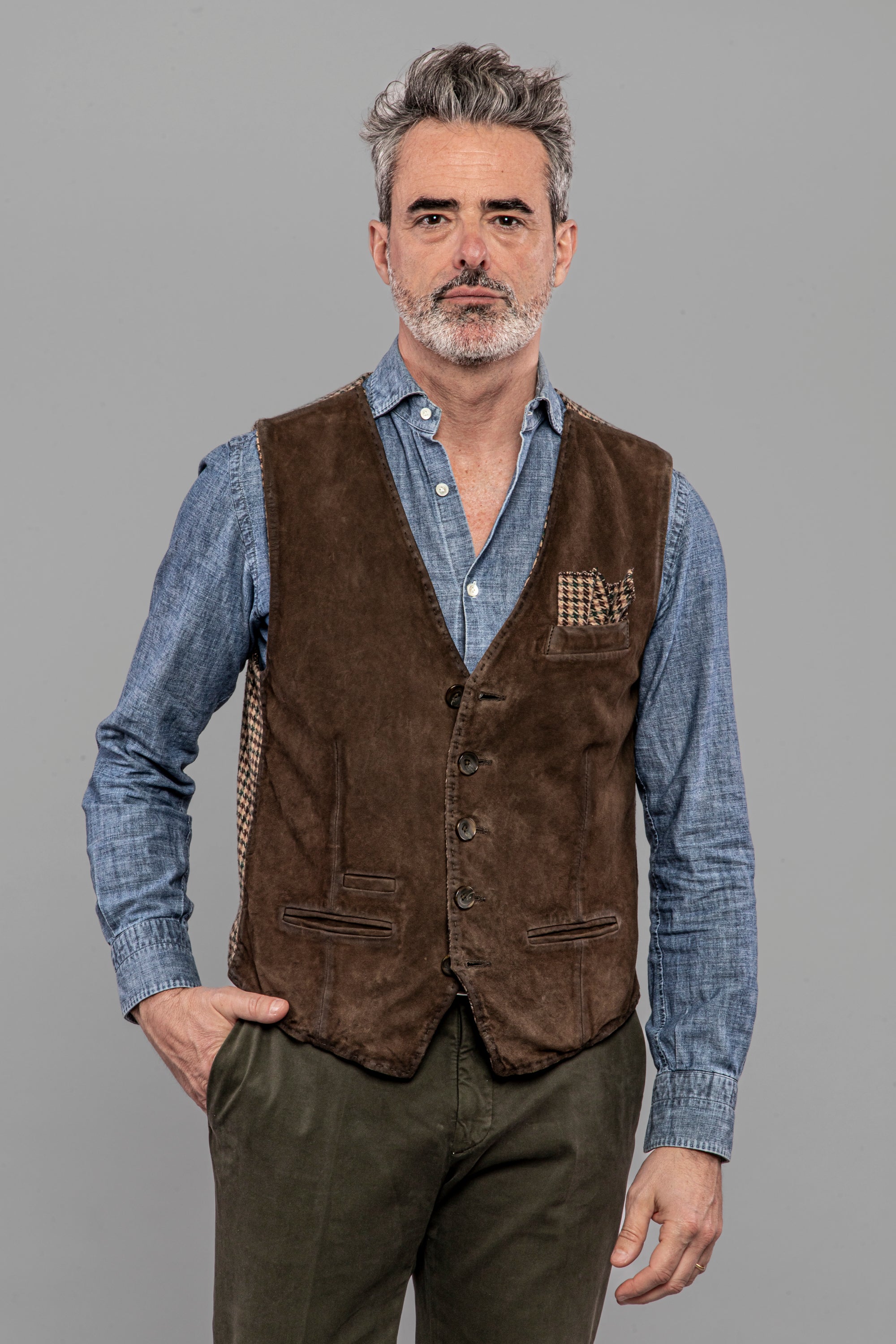 THE JACK GILET SCAMOSCIATO "LORRY"