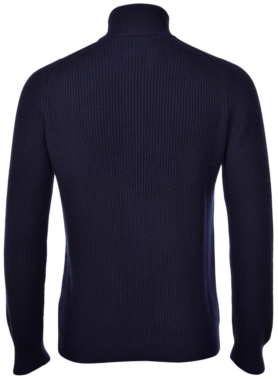 GRANSASSO CARDIGAN ZIP MAGLIA INGLESE CASHMERE
