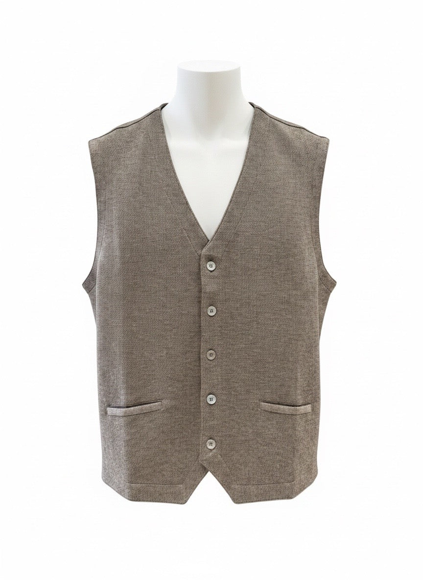 GRANSASSO Gilet Panciotto Jersey