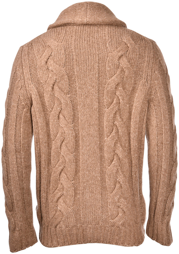 GRANSASSO CARDIGAN TRECCIA SCIALLATO