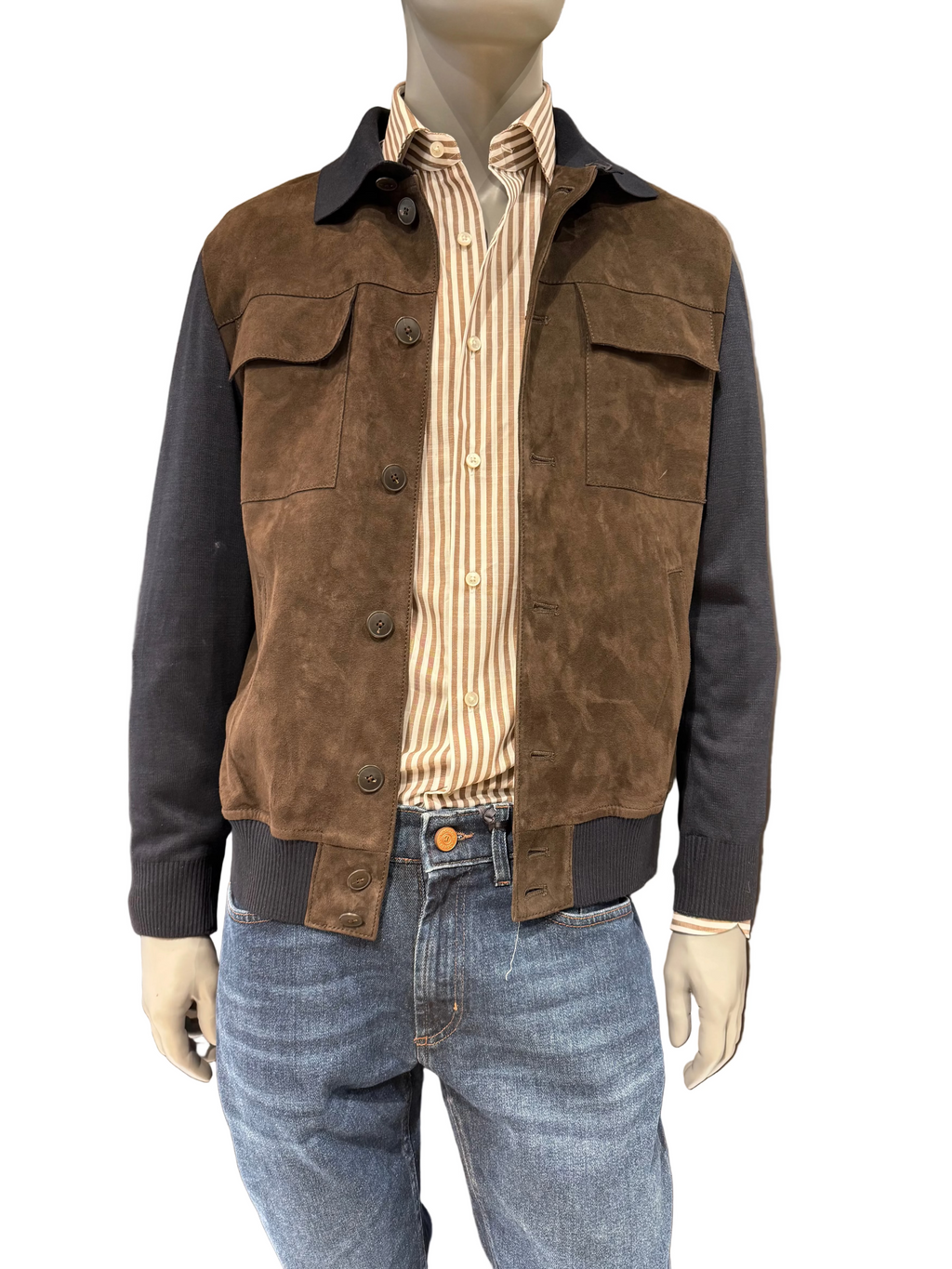 THE JACKET LEATHER  GIUBETTO SUEDE