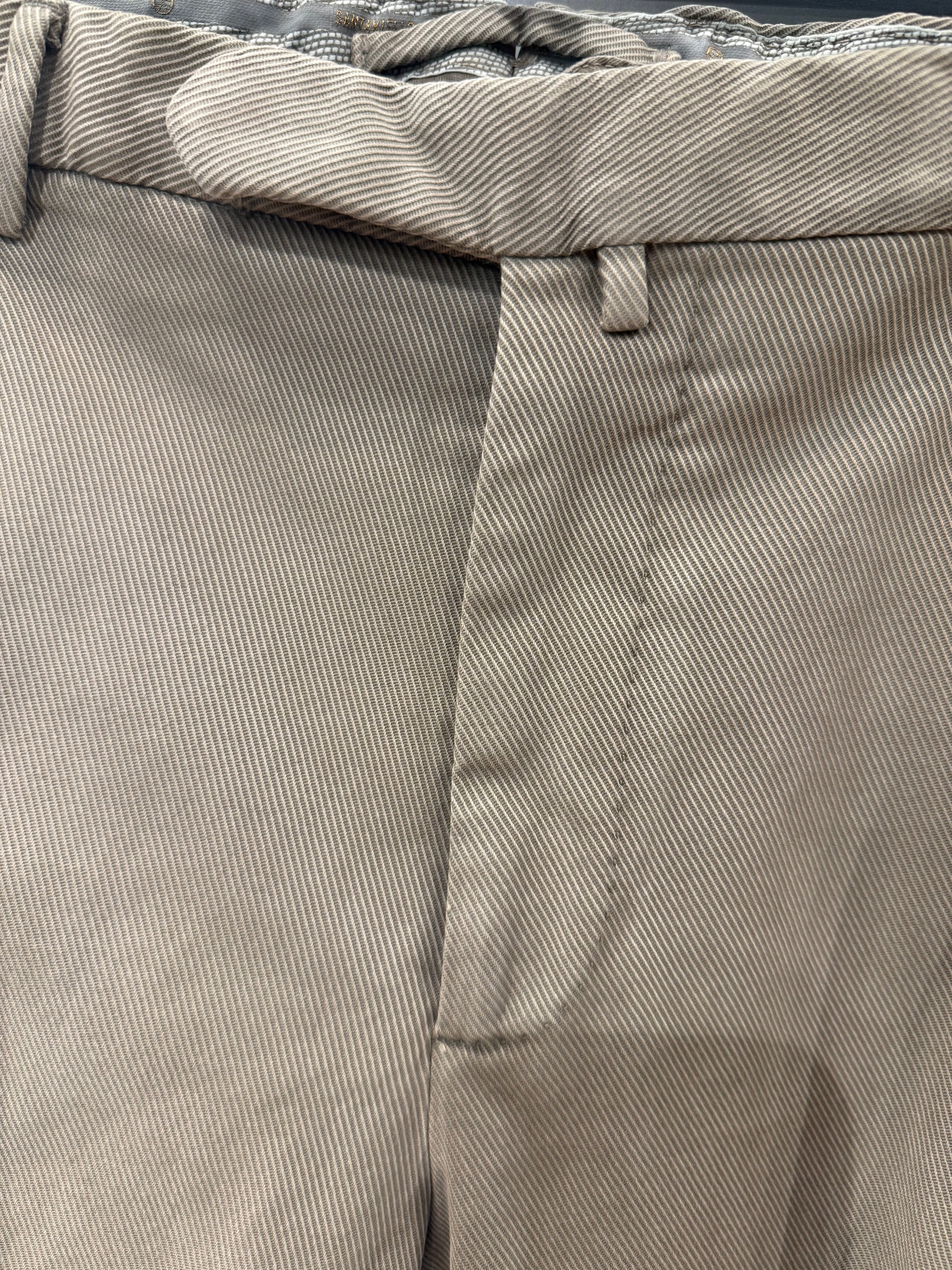 SANTANIELLO PANTALONE PINCES CAVALLERY di COTONE
