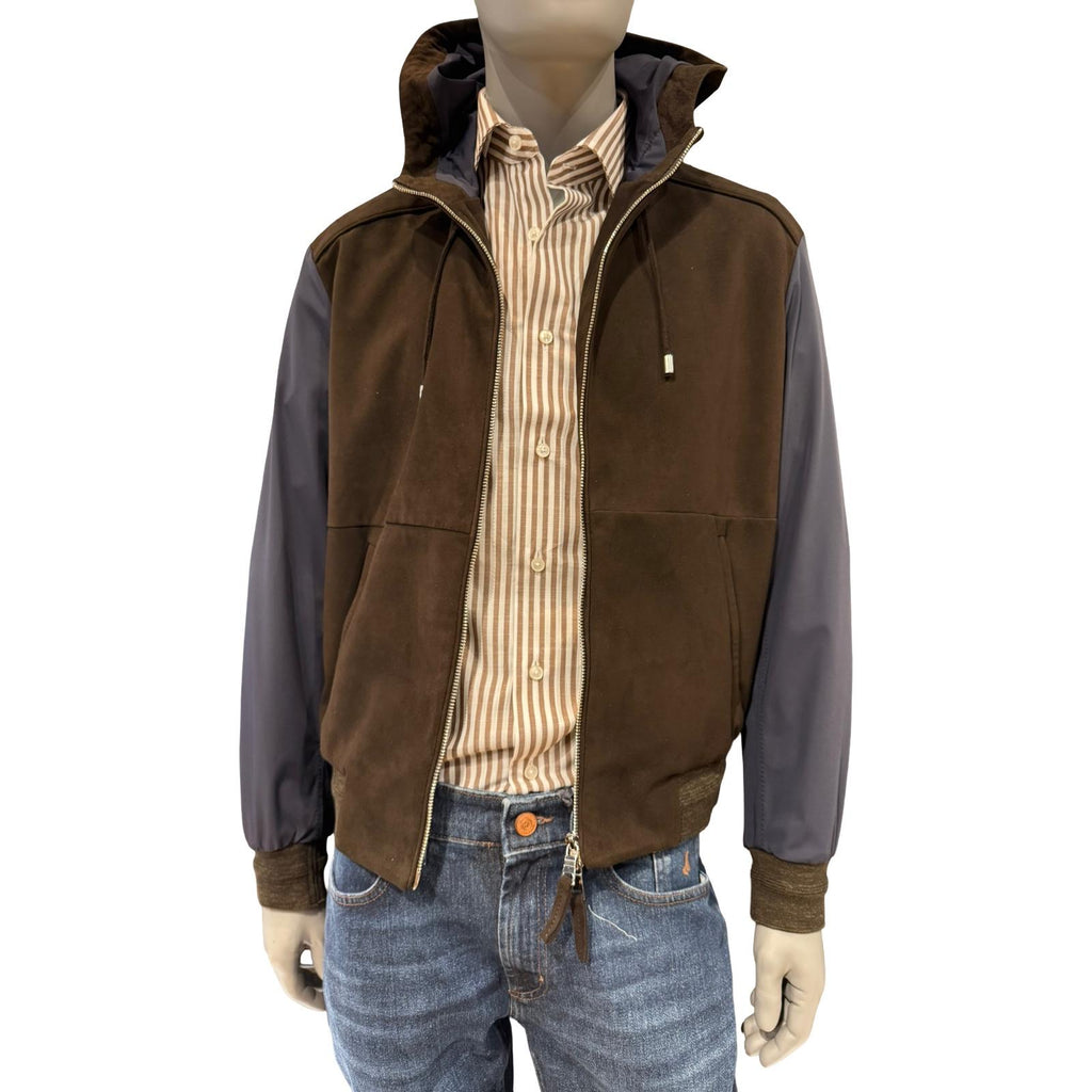 THE JACK LEATHER Giubbetto Cappuccio