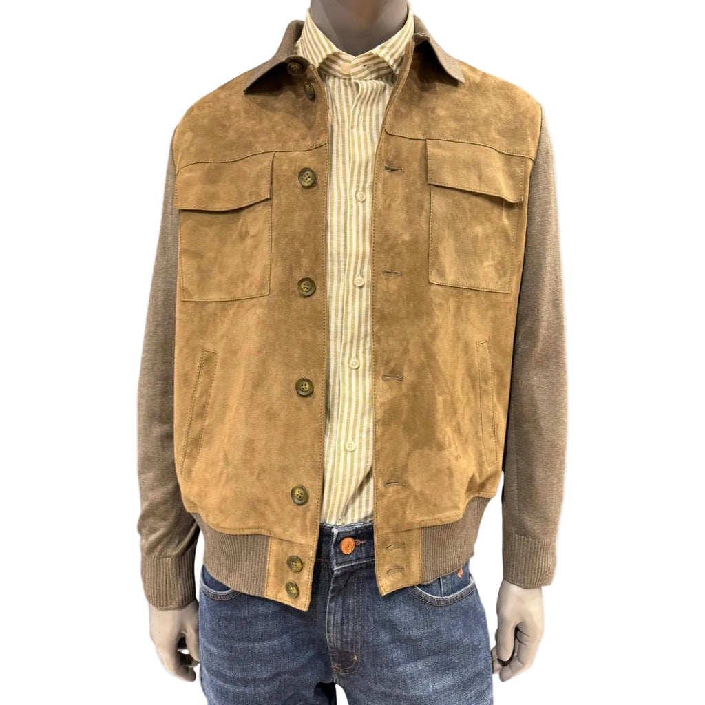 THE JACKET LEATHER  GIUBETTO SUEDE