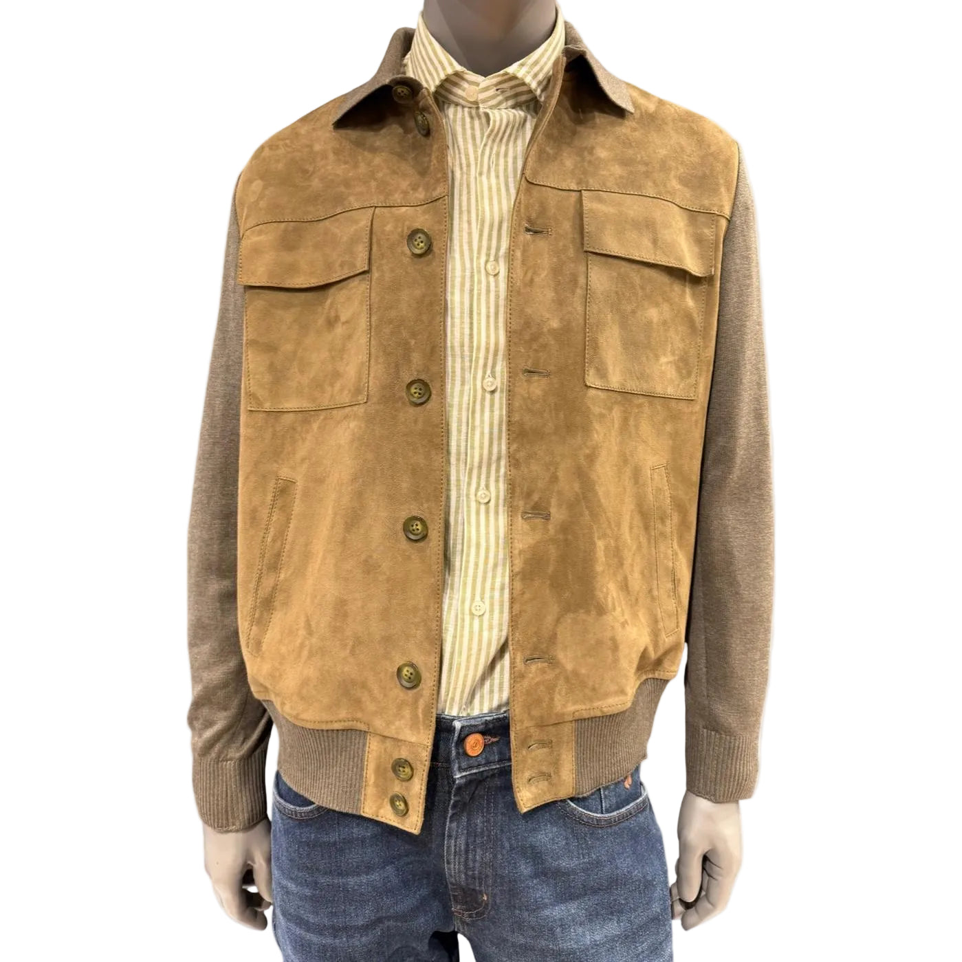 THE JACKET LEATHER  GIUBETTO SUEDE